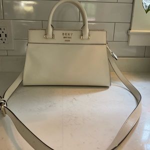 White DKNY Purse Great Condition
